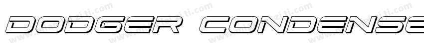 Dodger Condensed Italic字体转换